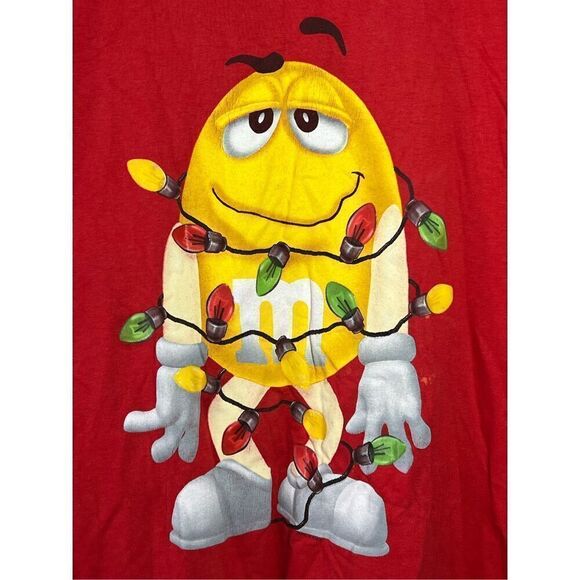 Vintage Y2K M&Ms Christmas Lights Tee - Picture 2 of 8